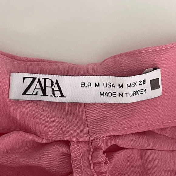 2/$30 ZARA Cut-out Draped Dress Pink Gathered Cutout Plunging Halter #7049 - Picture 13 of 16